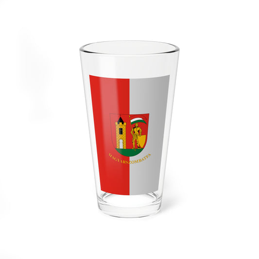 Flag of Magyarszombatfa (Hungary) Pint Glass 16oz