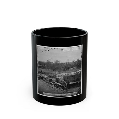 Atlanta, Georgia. Interior View Of Confederate Fort, East Of W. & A. Railroad, Looking East (U.S. Civil War) Black Coffee Mug