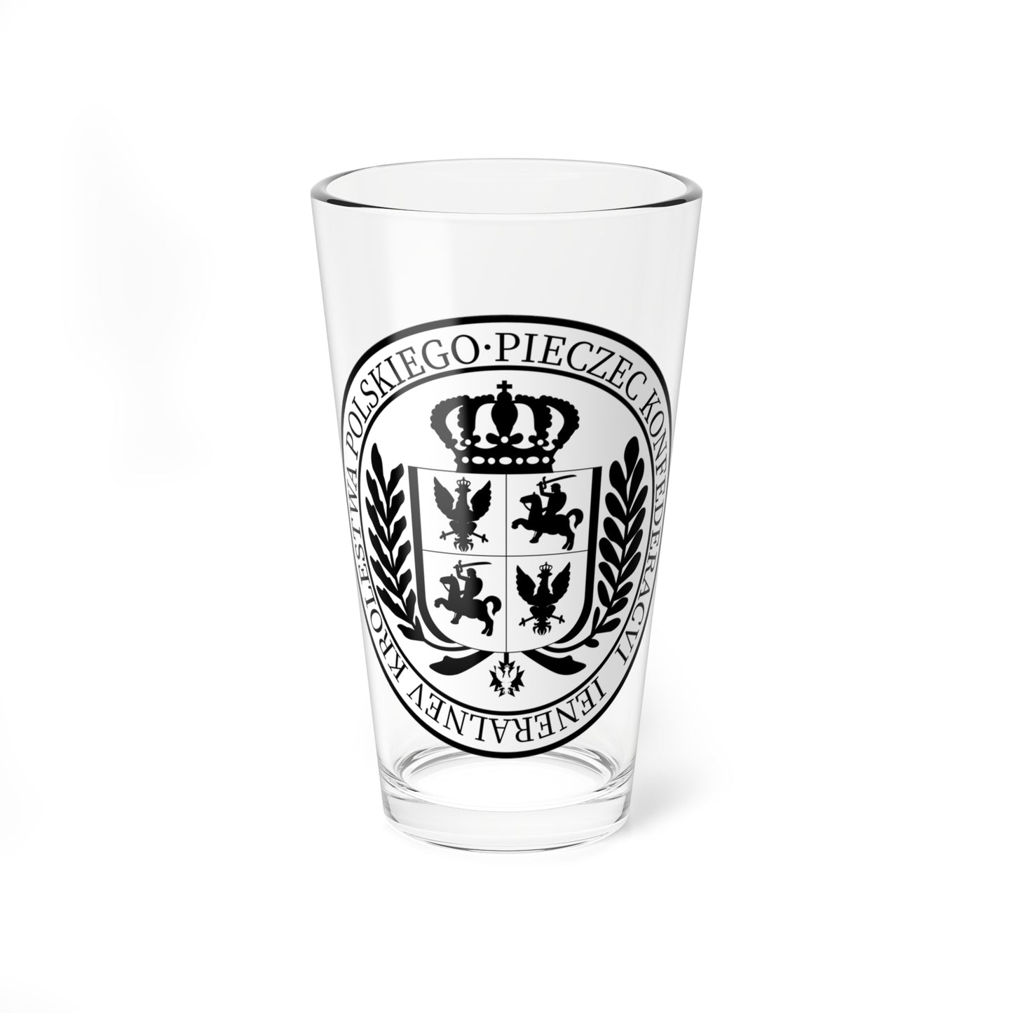 Seal of the General Confederation of the Kingdom of Poland (Poland) (Coat of Arms) Pint Glass 16oz