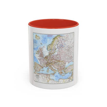 Europe (1969) (Map) Accent Coffee Mug