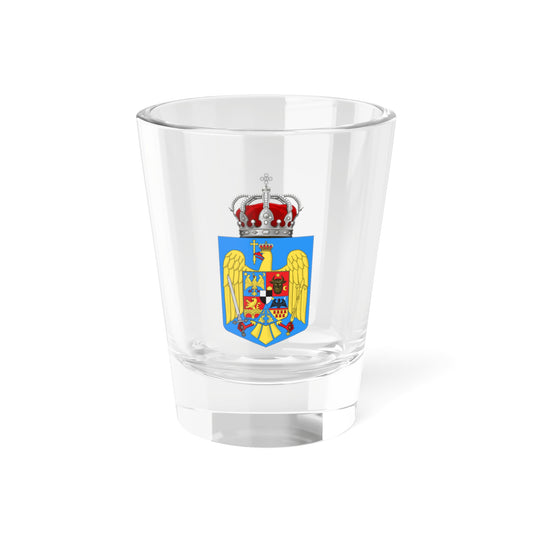 Kingdom of Romania - Small CoA (Oman) (Coat of Arms) Shot Glass 1.5oz
