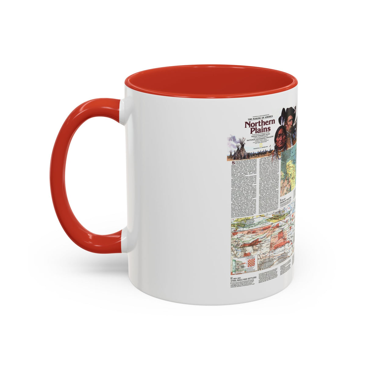 USA - Northern Plains 2 (1986) (Map) Accent Coffee Mug