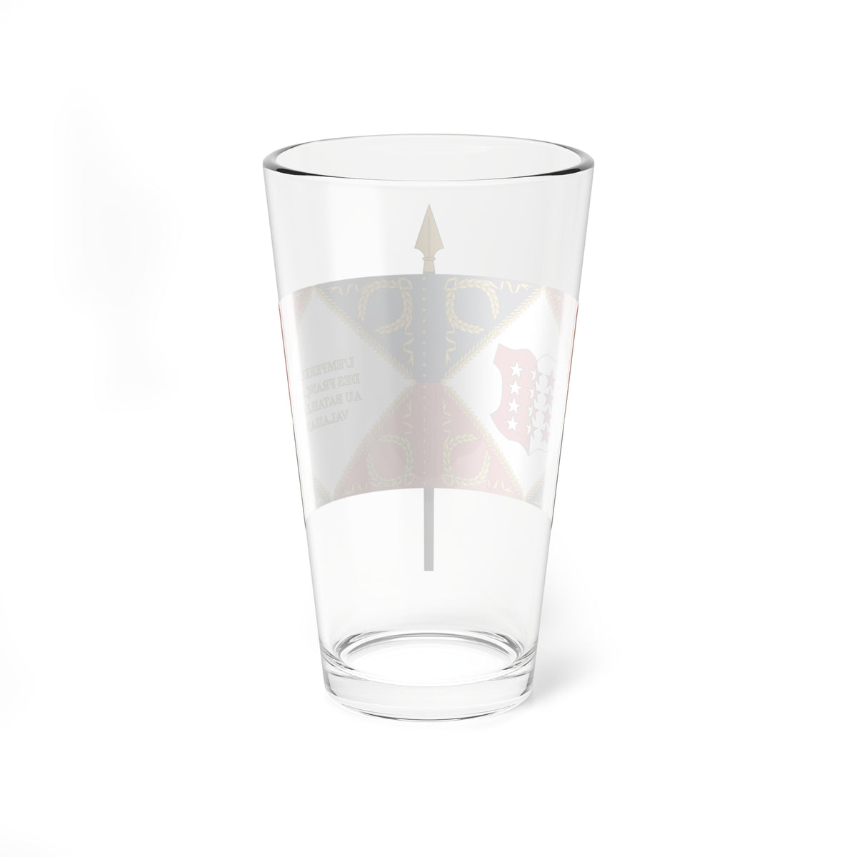 Drapeau du bataillon valaisan (Switzerland) Pint Glass 16oz