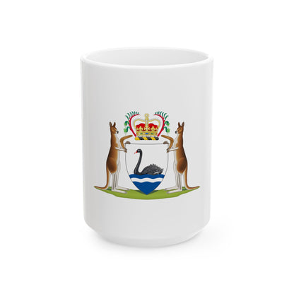 Coat of arms of Western Australia - White Coffee Mug
