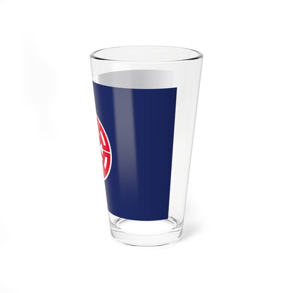 Flag of Nemuro Hokkaido (Japan) Pint Glass 16oz