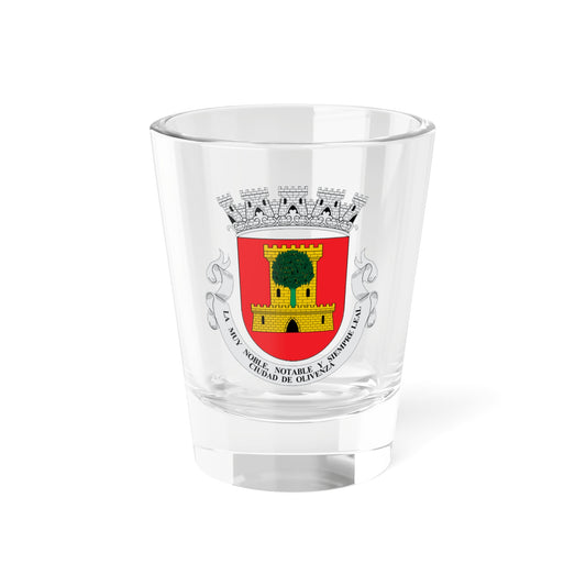 Escudo de Olivenza corona mural (Spain) (Coat of Arms) Shot Glass 1.5oz