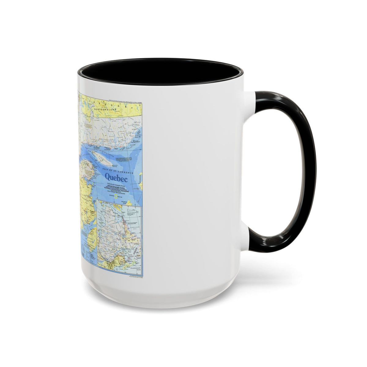 Canada - Quebec 1 (1991) (Map) Accent Coffee Mug