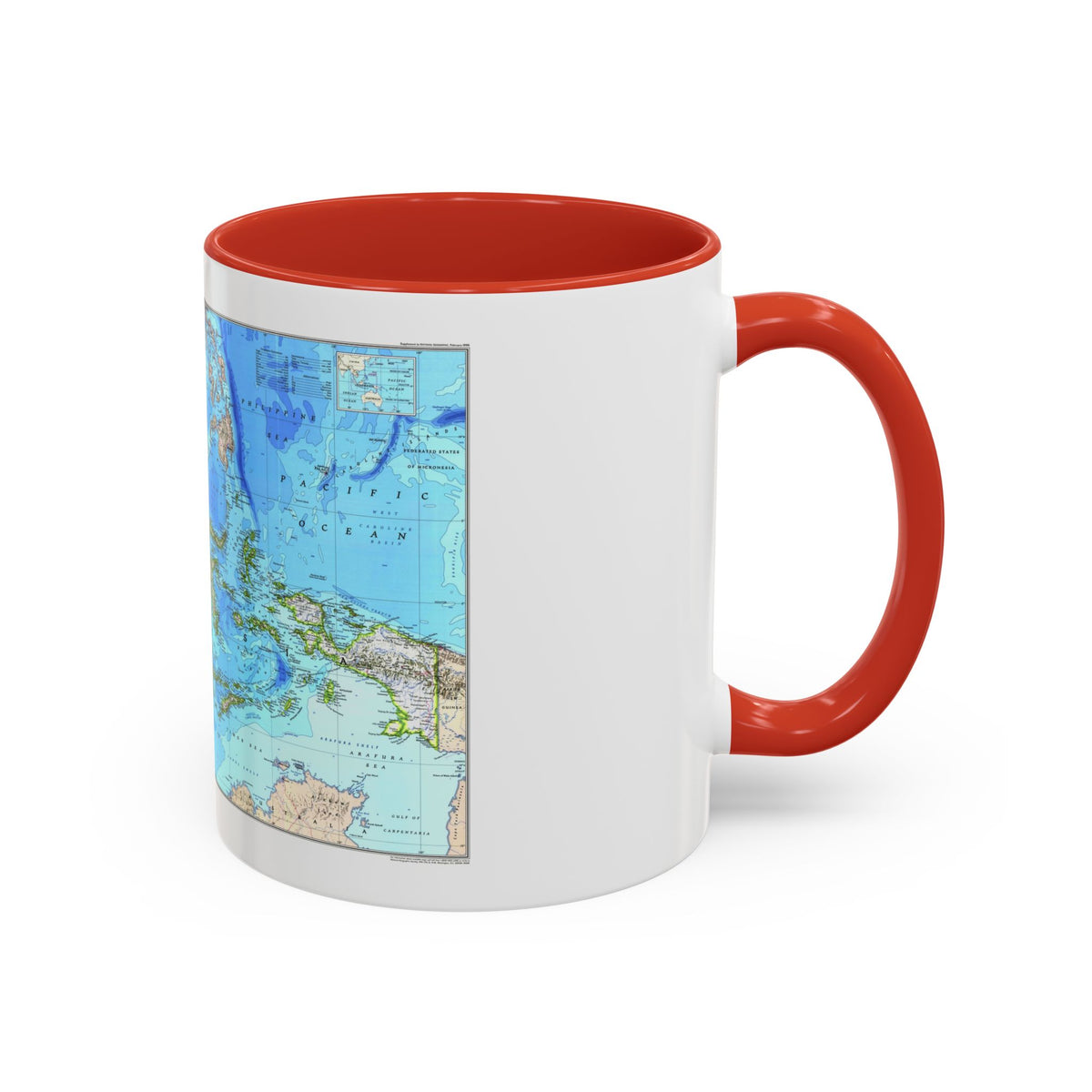 Indonesia 1 (1996) (Map) Accent Coffee Mug