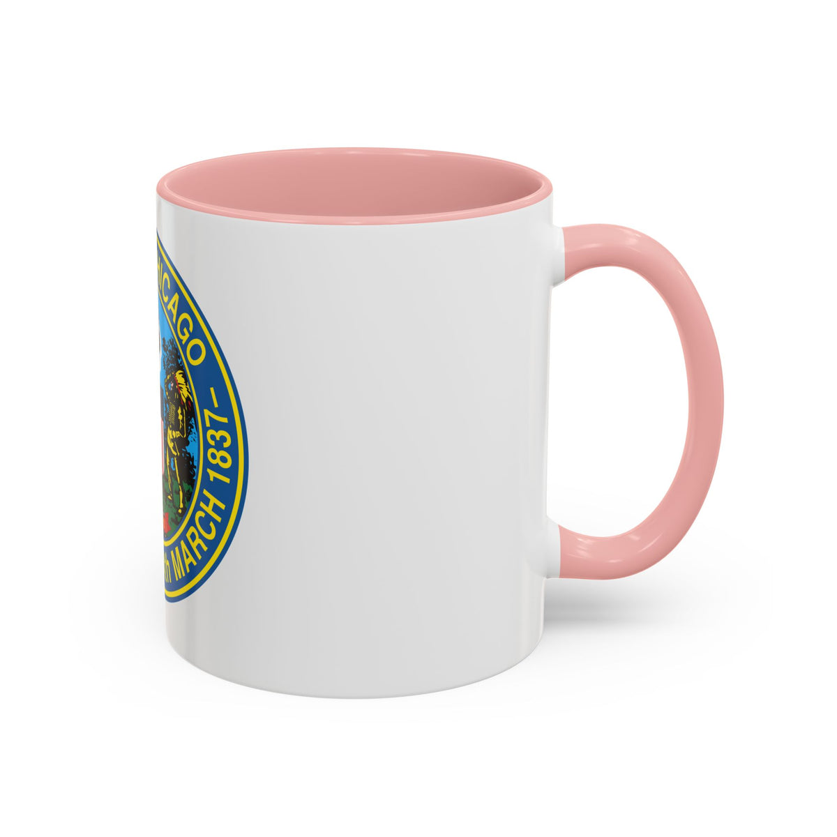 Seal of Chicago Illinois - Accent Coffee Mug