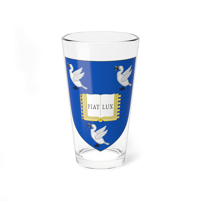 University of Liverpool Arms Shield Only (United Kingdom) (Coat of Arms) Pint Glass 16oz