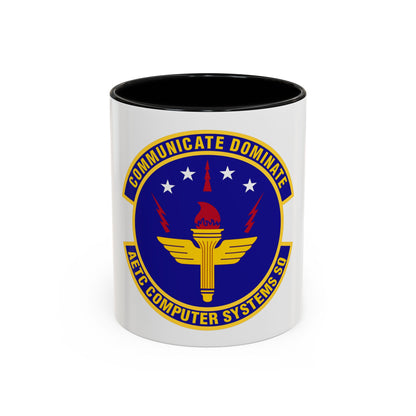 AETC Computer Systems Squadron (U.S. Air Force) Accent Coffee Mug