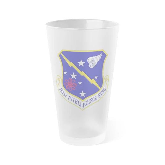 181st Intelligence Wing (U.S. Air Force) Frosted Pint Glass 16oz-16oz-Frosted-Go Mug Yourself