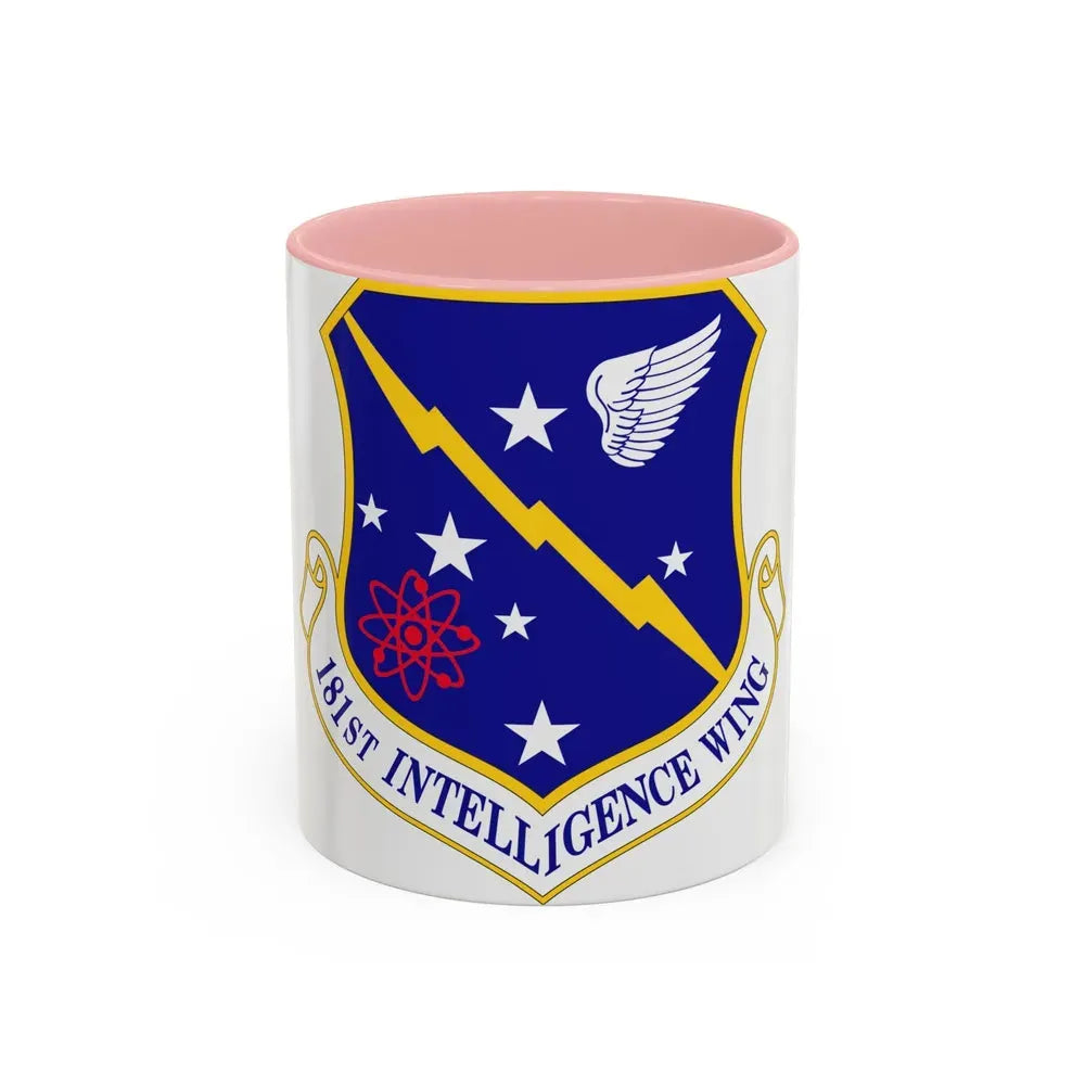 181st Intelligence Wing (U.S. Air Force) Accent Coffee Mug 11oz Pink - Go Mug Yourself