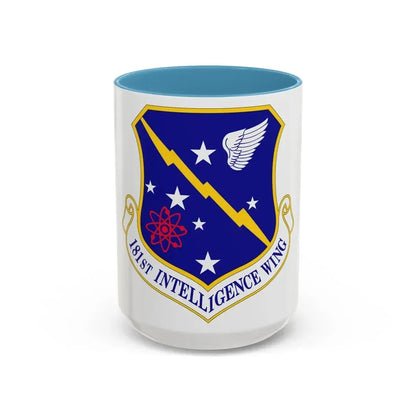 181st Intelligence Wing (U.S. Air Force) Accent Coffee Mug 15oz Light Blue - Go Mug Yourself