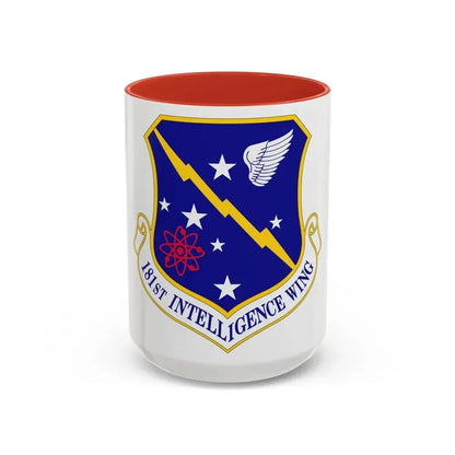 181st Intelligence Wing (U.S. Air Force) Accent Coffee Mug 15oz Red - Go Mug Yourself
