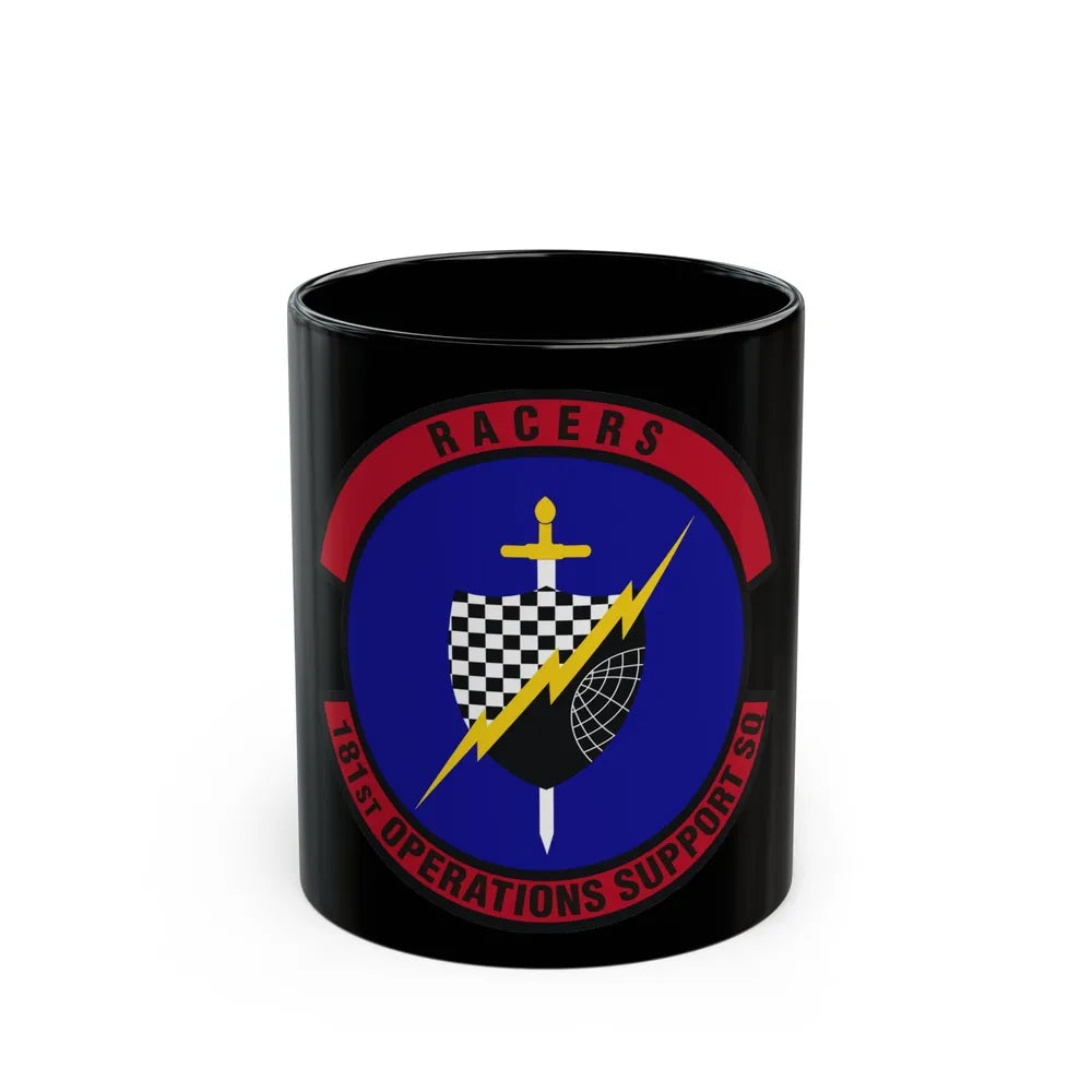 181st Operations Support Squadron (U.S. Air Force) Black Coffee Mug-11oz-Go Mug Yourself