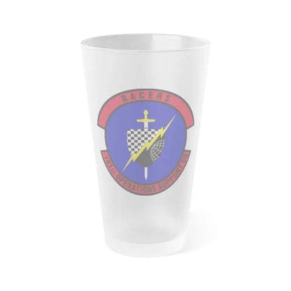 181st Operations Support Squadron (U.S. Air Force) Frosted Pint Glass 16oz-16oz-Frosted-Go Mug Yourself