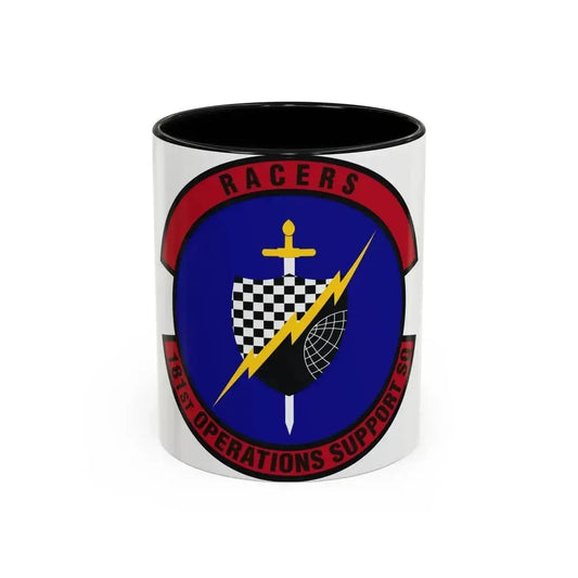 181st Operations Support Squadron (U.S. Air Force) Accent Coffee Mug 11oz Black - Go Mug Yourself