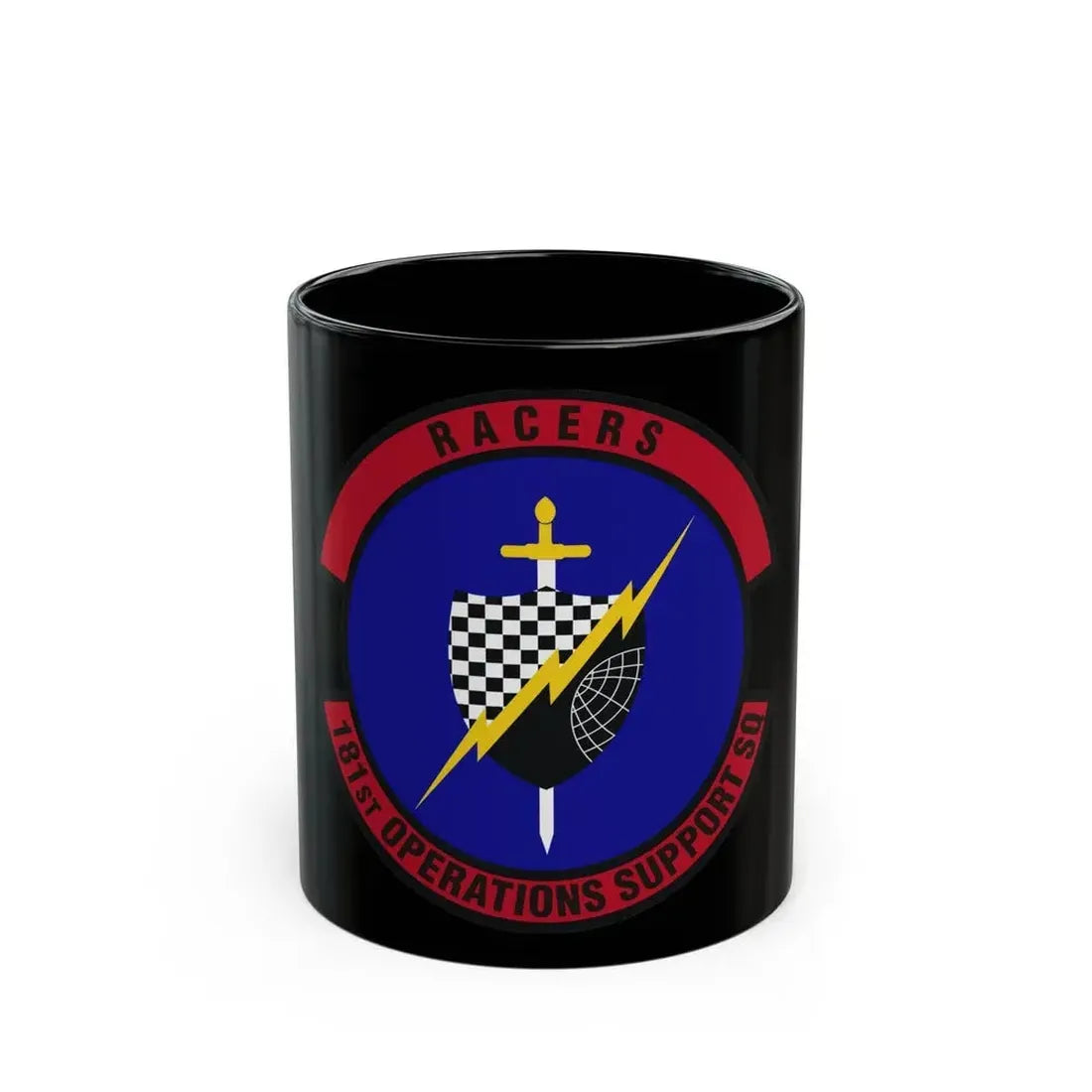 181st Operations Support Squadron (U.S. Air Force) Black Coffee Mug 11oz - Go Mug Yourself