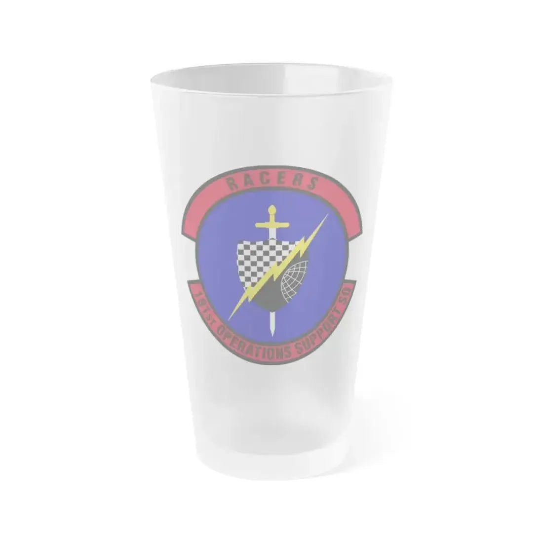 181st Operations Support Squadron (U.S. Air Force) Frosted Pint Glass 16oz 16oz Frosted - Go Mug Yourself