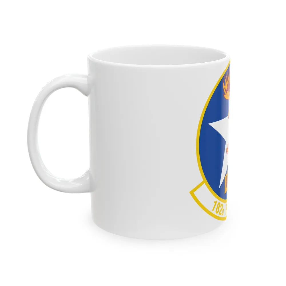 182 Fighter Squadron (U.S. Air Force) White Coffee Mug-Go Mug Yourself