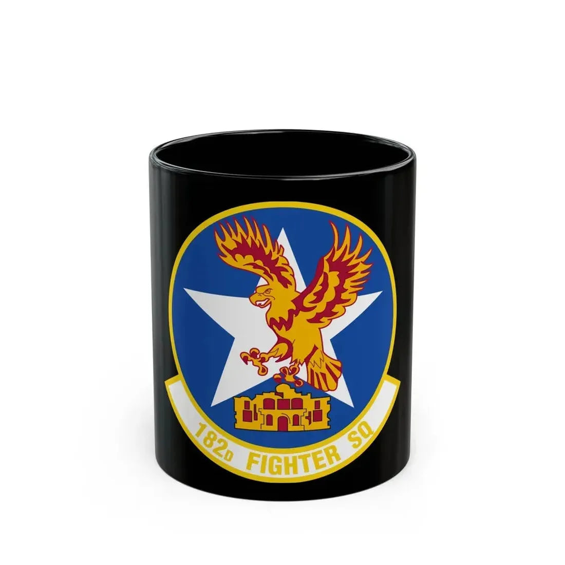 182 Fighter Squadron (U.S. Air Force) Black Coffee Mug 11oz - Go Mug Yourself