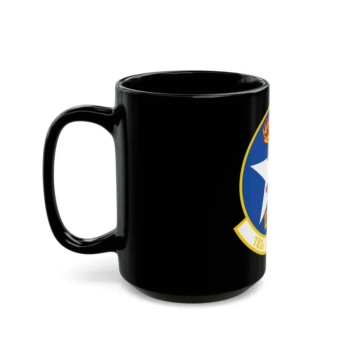 182 Fighter Squadron (U.S. Air Force) Black Coffee Mug - Go Mug Yourself