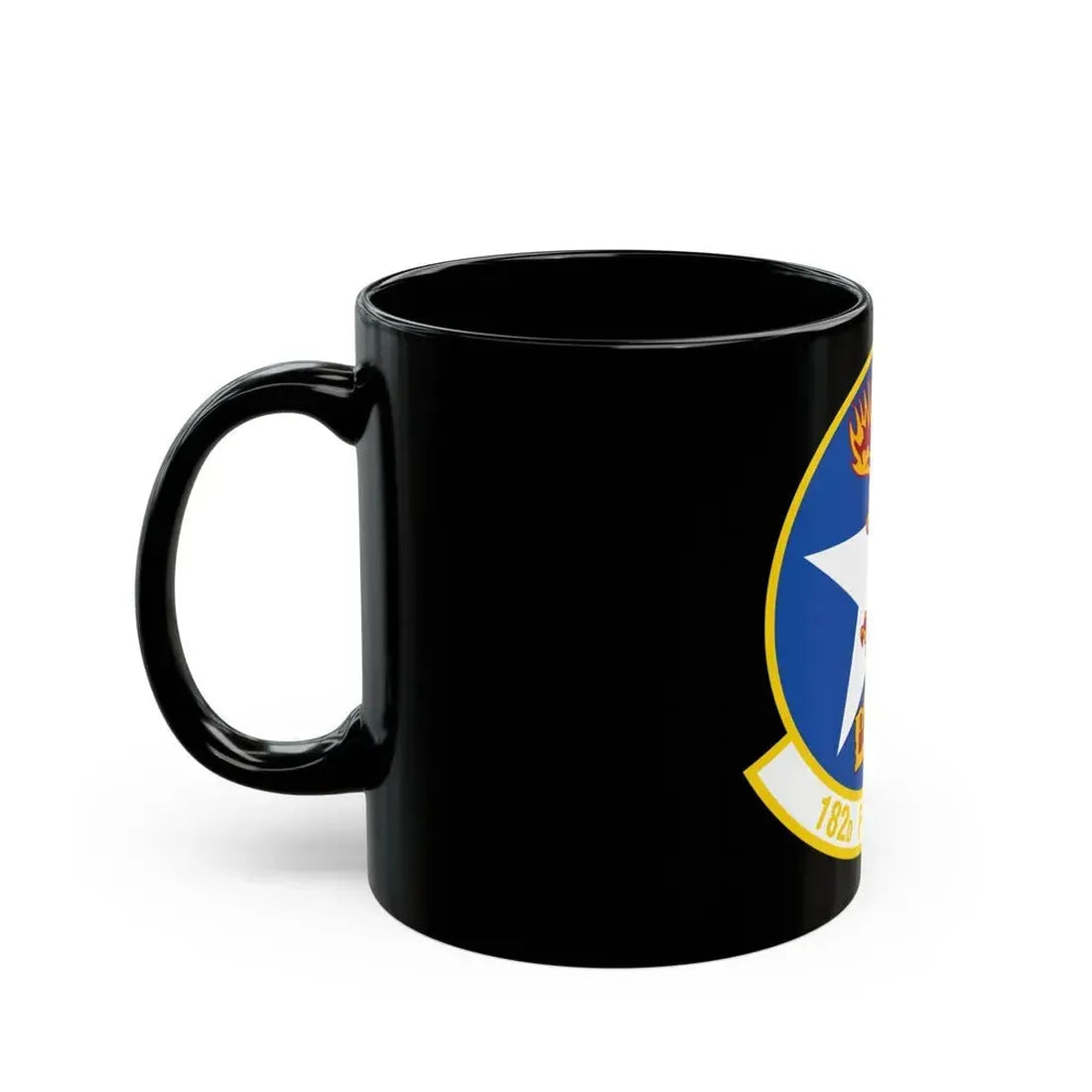 182 Fighter Squadron (U.S. Air Force) Black Coffee Mug - Go Mug Yourself