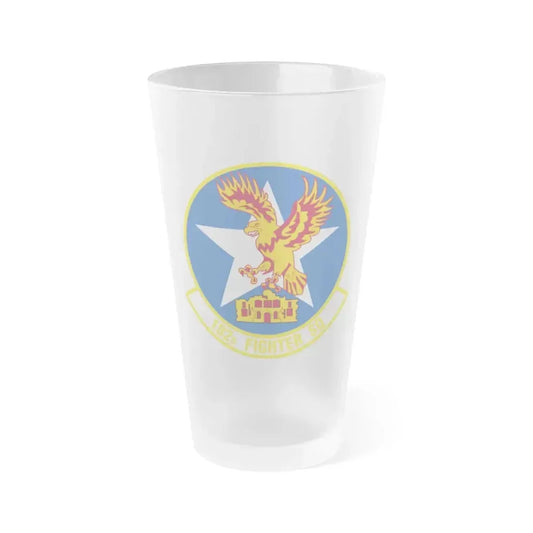 182 Fighter Squadron (U.S. Air Force) Frosted Pint Glass 16oz 16oz Frosted - Go Mug Yourself
