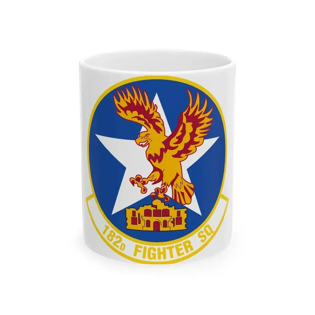 182 Fighter Squadron (U.S. Air Force) White Coffee Mug - Go Mug Yourself