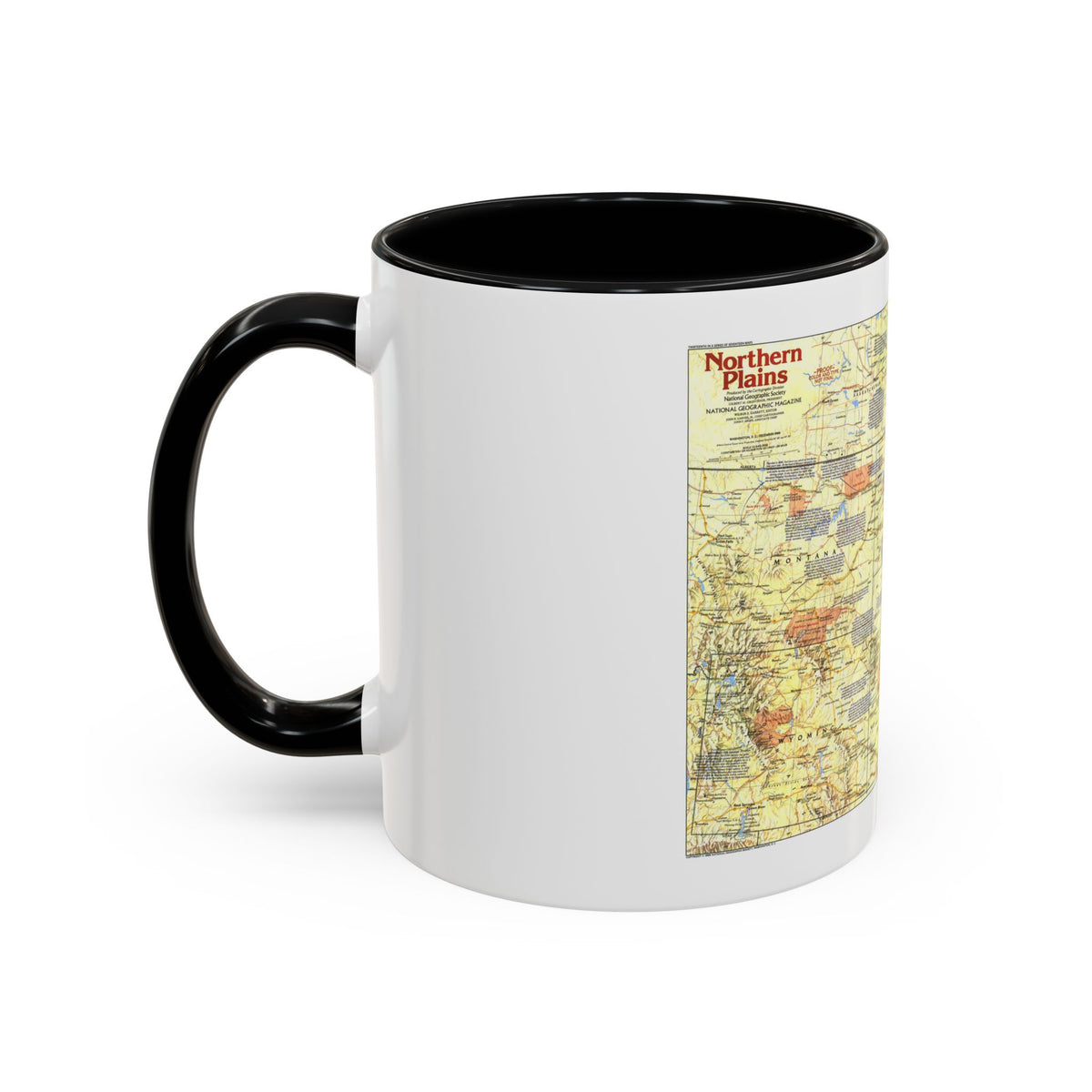 USA - Northern Plains 1 (1986) (Map) Accent Coffee Mug