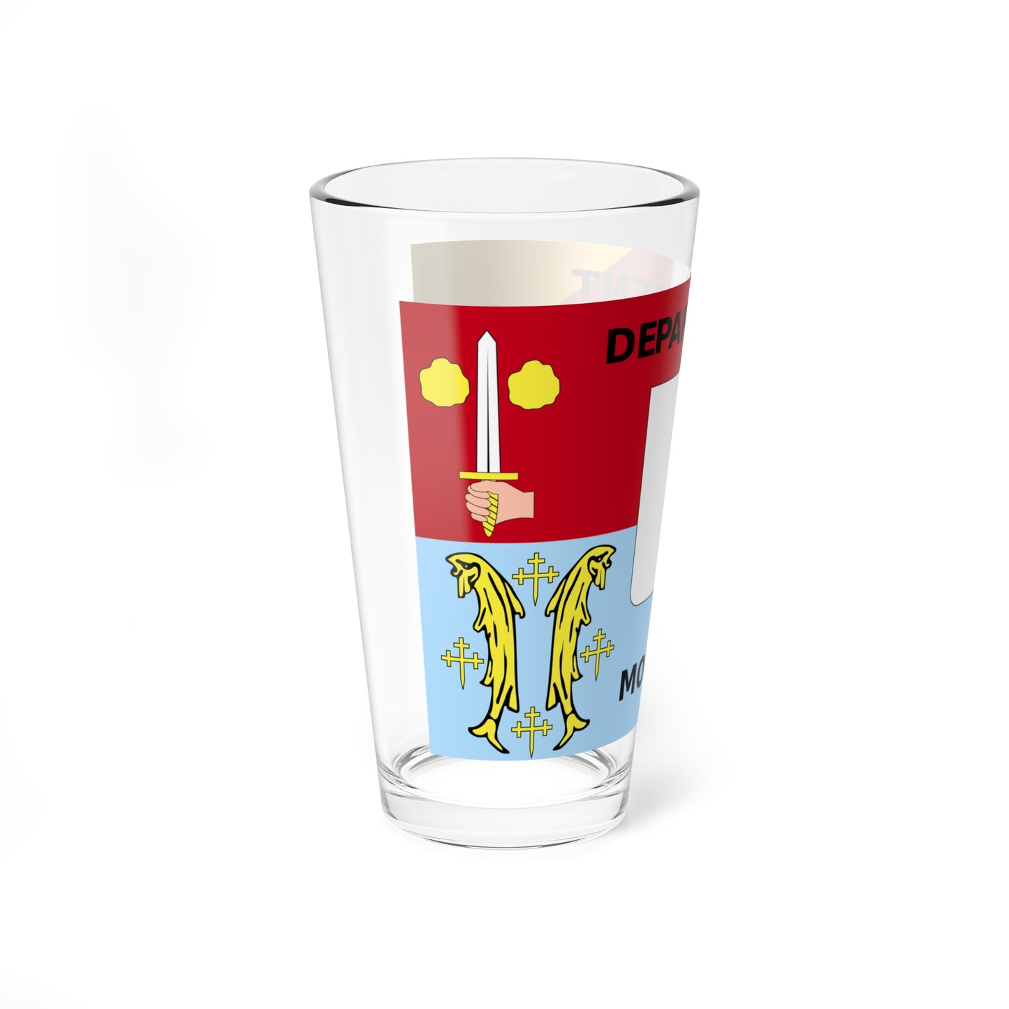 Flag of the Department of Moselle (France) Pint Glass 16oz