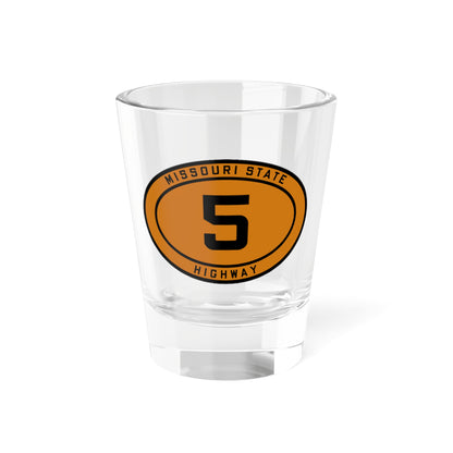 MO-5 1920 (Missouri) (Road Sign) Shot Glass 1.5oz