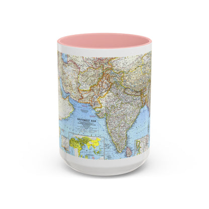 Asia - Southwest (1963) (Map) Accent Coffee Mug