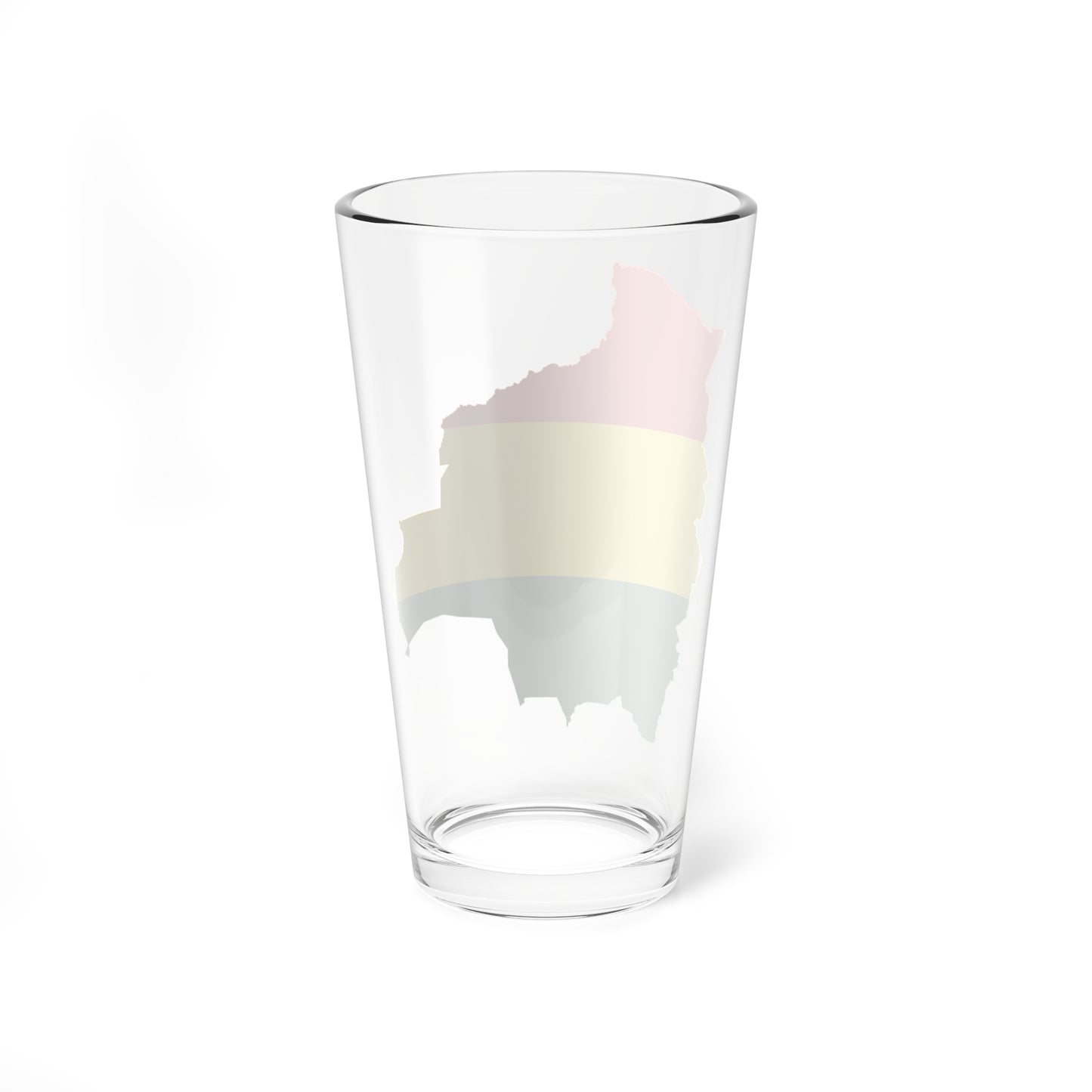 Flag-map of Bolivia (Bolivia) Pint Glass 16oz