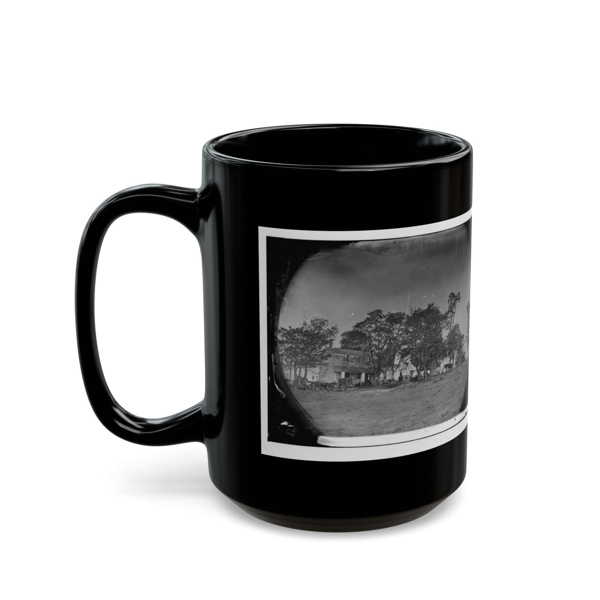 Spotsylvania Court House, Va., Vicinity. Beverly House, Headquarters Of Gen. Gouverneur K. Warren, 5th Corps (U.S. Civil War) Black Coffee Mug