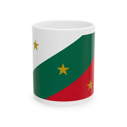 1821 Bandera Trigarante AGN (Belize) White Coffee Mug 11oz - Go Mug Yourself