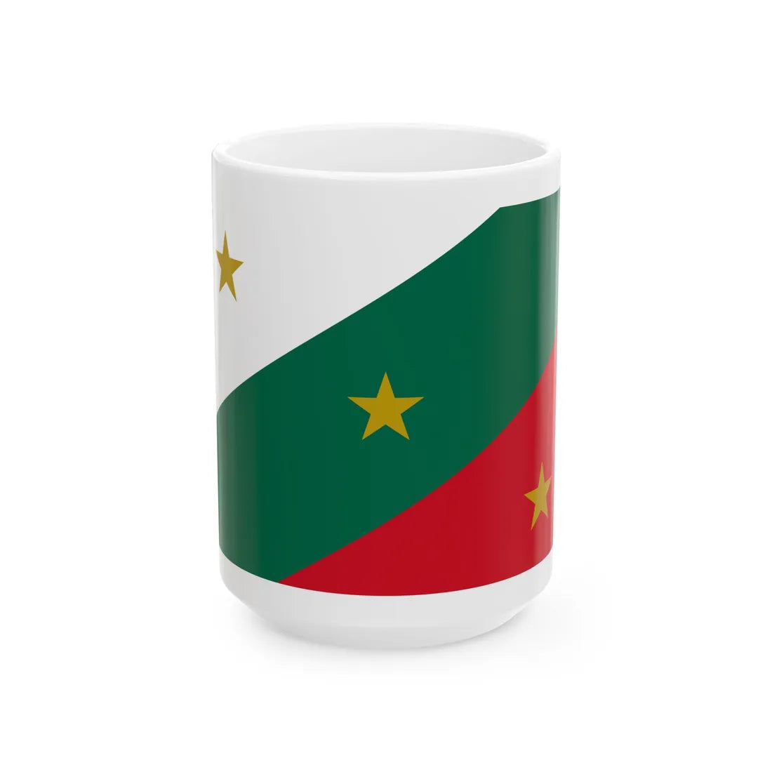1821 Bandera Trigarante AGN (Belize) White Coffee Mug 15oz - Go Mug Yourself