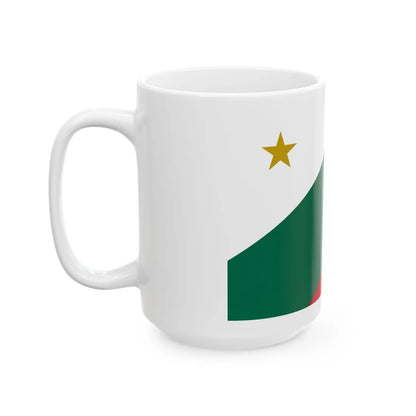 1821 Bandera Trigarante AGN (Belize) White Coffee Mug - Go Mug Yourself