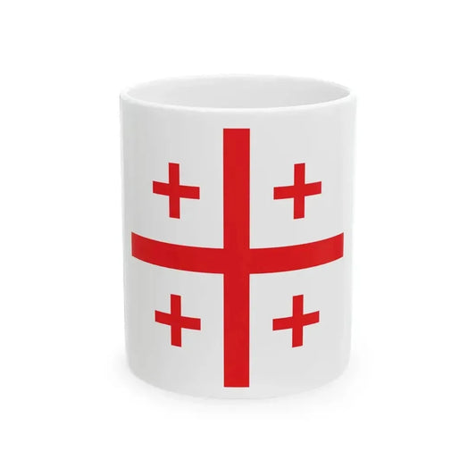 1821 Flag of Gazis (Greece) White Coffee Mug 11oz - Go Mug Yourself
