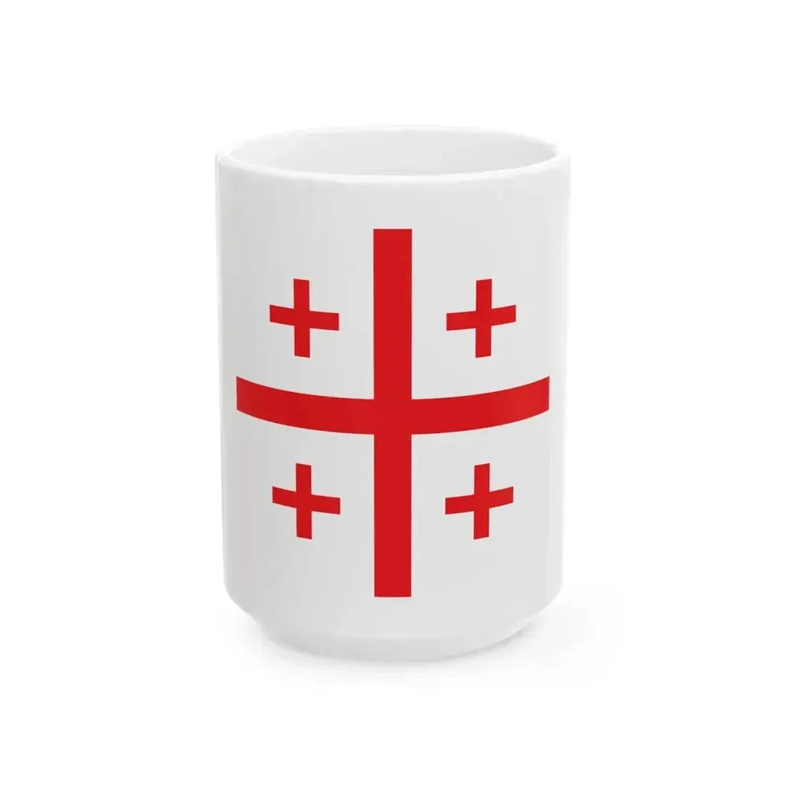 1821 Flag of Gazis (Greece) White Coffee Mug 15oz - Go Mug Yourself