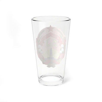 Emblem of the Azerbaijan SSR 1937-1940 (Azerbaijan) (Coat of Arms) Pint Glass 16oz