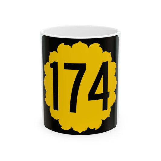 K-174 1968 (Kansas) (Road Sign) White Coffee Mug