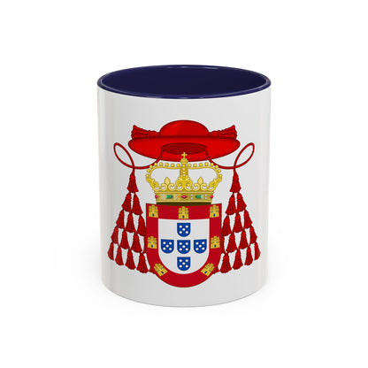 Ornamented Royal Coat of Arms of Cardinal Henry I of Portugal - Accent Coffee Mug