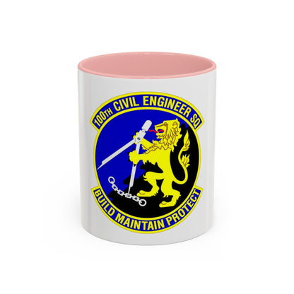 100 Civil Engineer Squadron USAFE (U.S. Air Force) Accent Coffee Mug