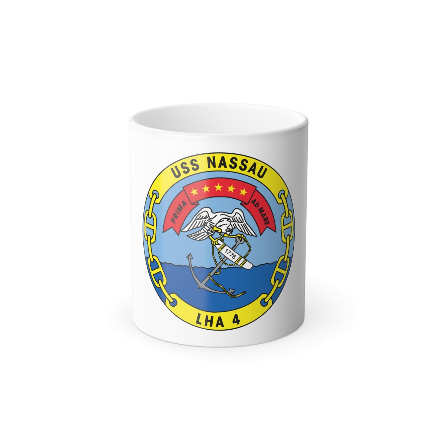 USS Nassau LHA 4 (U.S. Navy) Color Changing Mug 11oz
