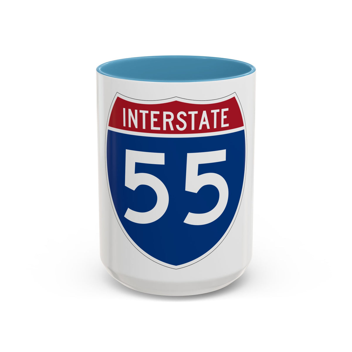 Interstate 55 (U.S. Highways) Accent Coffee Mug