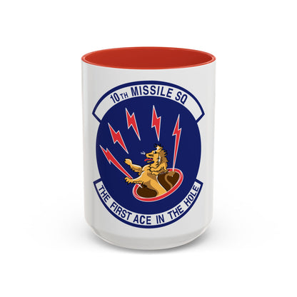 10th Missile SQ The First In The Hole (U.S. Air Force) Accent Coffee Mug