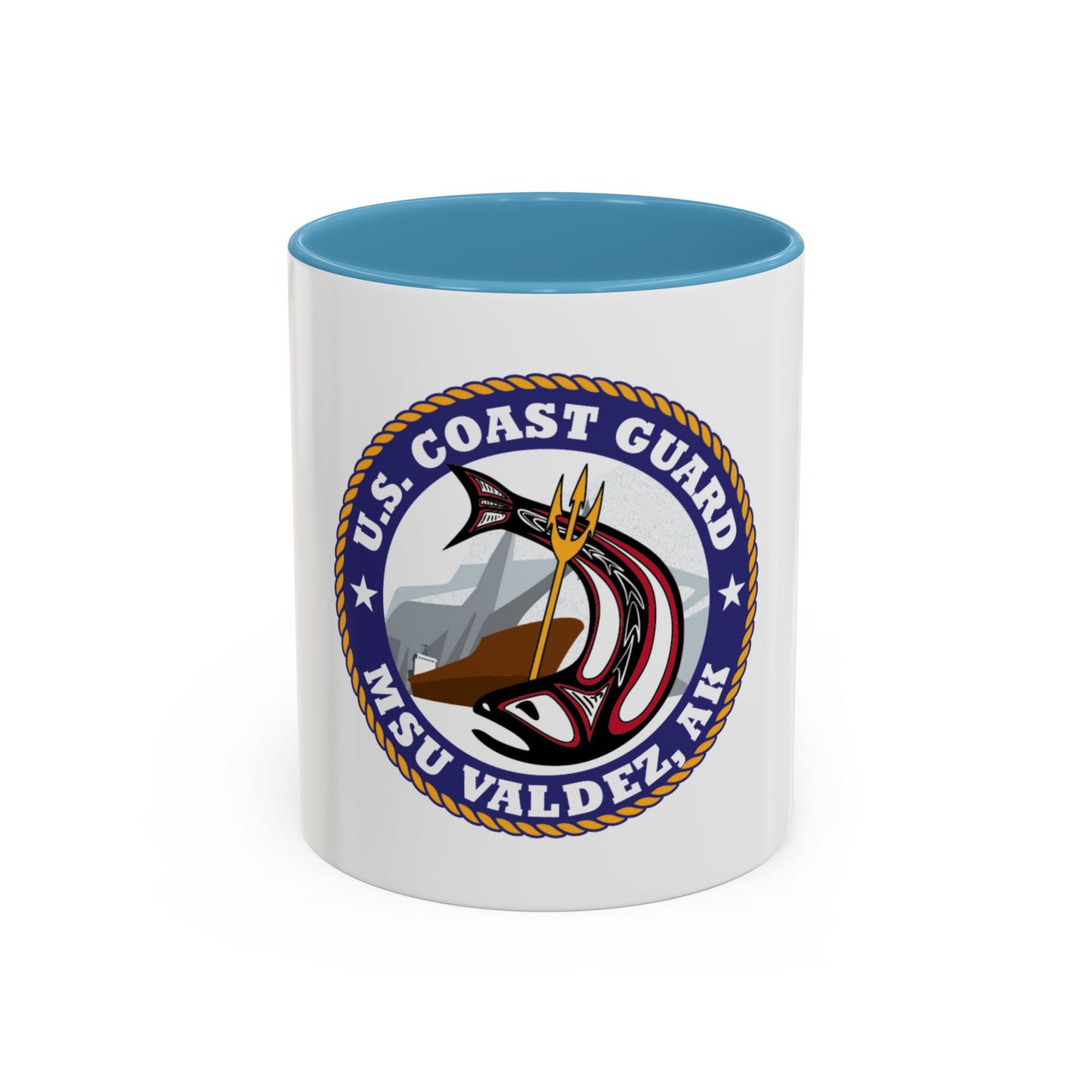 USCG MSU Valdez AK (U.S. Coast Guard) Accent Coffee Mug