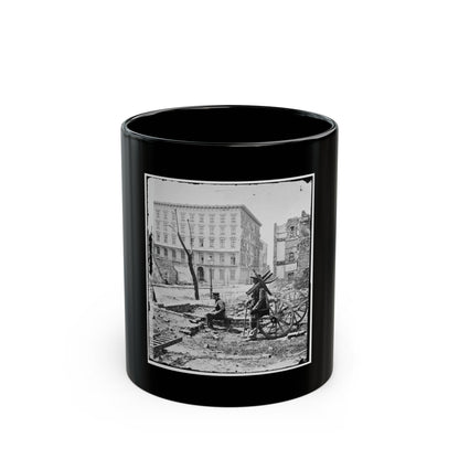 Charleston, S.C. The Mills House, With Adjacent Ruins (U.S. Civil War) Black Coffee Mug